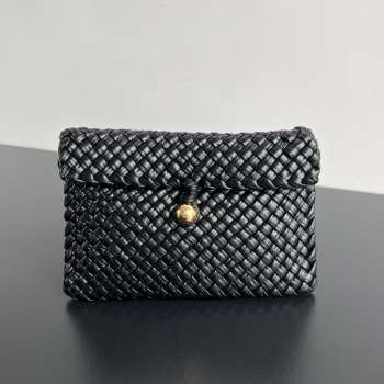 Uubags Bottega Veneta Clutch In Black 20x15x5cm