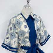 Uubags Alemais Pia printed linen shirt dress - 4