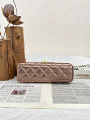 Uubags Chanel Nano Kelly Shopper Metallic Bronze Calfskin Brushed Gold Hardware 19x7x12cm  - 5