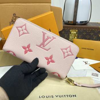 Uubags Louis Vuitton M80481 Zippy Wallet In Pink 19.5x10.5x2.5cm