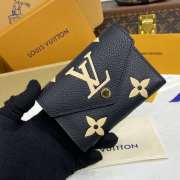 Uubags Louis Vuitton M80968 Victorine Wallet Black /Beige 12x9.5x2.5cm - 4
