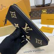 Uubags Louis Vuitton M82338 Clemence Wallet Monogram Empreinte Leather Black /Beige 20x9x2cm - 6