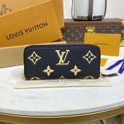 Uubags Louis Vuitton M82338 Clemence Wallet Monogram Empreinte Leather Black /Beige 20x9x2cm - 5