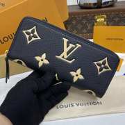 Uubags Louis Vuitton M82338 Clemence Wallet Monogram Empreinte Leather Black /Beige 20x9x2cm - 3