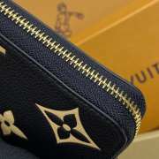 Uubags Louis Vuitton M80481 Zippy Wallet Black /Beige 19.5x10.5x2.5cm - 4