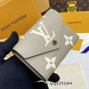 Uubags Louis Vuitton M81861 Victorine Wallet Tourterelle Gray /Cream 12x9.5x2.5cm - 3