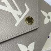 Uubags Louis Vuitton M81861 Victorine Wallet Tourterelle Gray /Cream 12x9.5x2.5cm - 2