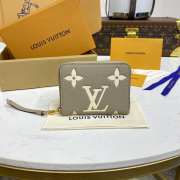 Uubags Louis Vuitton M69797 Zippy Coin Purse Tourterelle Gray /Cream 11x8.5x2cm - 1
