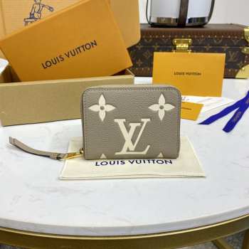 Uubags Louis Vuitton M69797 Zippy Coin Purse Tourterelle Gray /Cream 11x8.5x2cm