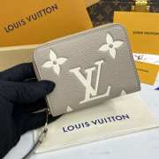 Uubags Louis Vuitton M69797 Zippy Coin Purse Tourterelle Gray /Cream 11x8.5x2cm - 2