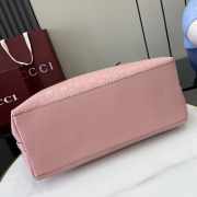 Uubags Gucci Emblem large tote bag light pink GG monogram coated fabric 37x31x16cm - 6