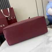 Uubags Gucci Emblem large tote bag red GG monogram coated fabric 37x31x16cm - 6