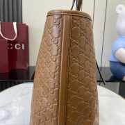 Uubags Gucci Emblem large tote bag brown GG monogram coated fabric 37x31x16cm - 4