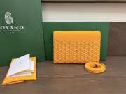 Uubags Chypre wallet-pouch in yellow 21x16x4cm - 6