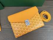 Uubags Chypre wallet-pouch in yellow 21x16x4cm - 5