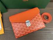 Uubags Chypre wallet-pouch in orange 21x16x4cm - 3