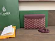 Uubags Chypre wallet-pouch in burgundy 21x16x4cm - 6