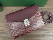 Uubags Chypre wallet-pouch in burgundy 21x16x4cm - 5