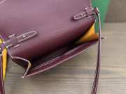 Uubags Chypre wallet-pouch in burgundy 21x16x4cm - 2