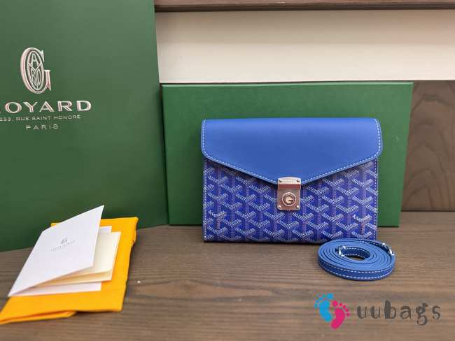 Uubags Chypre wallet-pouch in blue 21x16x4cm - 1
