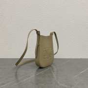 Uubags Celine Phone Pouch Heloise In Supple Calfskin Beige 15x19.5x3cm - 5