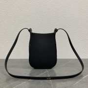 Uubags Celine Phone Pouch Heloise In Supple Calfskin Black 15x19.5x3cm - 3