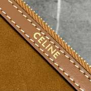 Uubags Celine small pouch with strap in nubuck calfskin cameo 25x17.5x1cm - 5