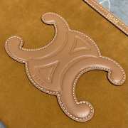Uubags Celine small pouch with strap in nubuck calfskin cameo 25x17.5x1cm - 2