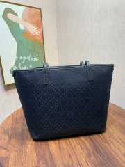 Uubags Tory Burch T Monogram Small Zip Tote Bag In Navy Blue 23.5x35.5x12.8cm - 3