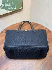 Uubags Tory Burch T Monogram Small Zip Tote Bag In Navy Blue 23.5x35.5x12.8cm - 4