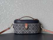 Uubags Tory Burch T Monogram Vanity Case Tory Navy 18.5x9.7x9.3cm - 1