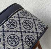 Uubags Tory Burch T Monogram Vanity Case Tory Navy 18.5x9.7x9.3cm - 5