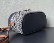 Uubags Tory Burch T Monogram Vanity Case Tory Navy 18.5x9.7x9.3cm - 4