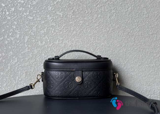 Uubags Tory Burch T Monogram Vanity Case Black 18.5x9.7x9.3cm - 1