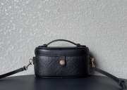 Uubags Tory Burch T Monogram Vanity Case Black 18.5x9.7x9.3cm - 1