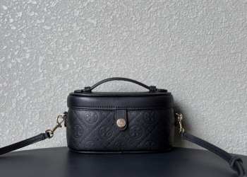 Uubags Tory Burch T Monogram Vanity Case Black 18.5x9.7x9.3cm