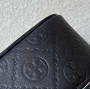 Uubags Tory Burch T Monogram Vanity Case Black 18.5x9.7x9.3cm - 2