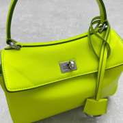 Uubags Balenciaga Rodeo Handbag Mini in granny green smooth calfskin, aged-silver hardware 23x10x18cm - 2