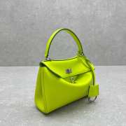 Uubags Balenciaga Rodeo Handbag Mini in granny green smooth calfskin, aged-silver hardware 23x10x18cm - 4