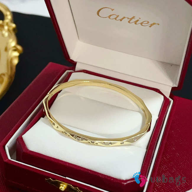 Uubags Cartier Diamond Bangle Gold  - 1