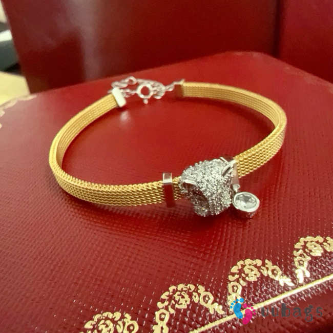Uubags Cartier Leopard Diamond Bracelet - 1