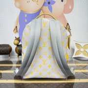 Uubags Louis Vuitton M14673 Discovery Backpack Gray/Yellow Monogram Glow Canvas 29x38x20cm - 4