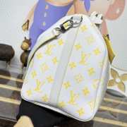 Uubags Louis Vuitton M14834 Keepall Bandoulière Bag 50 Gray/Yellow Monogram Glow Canvas 50x23x29cm - 2