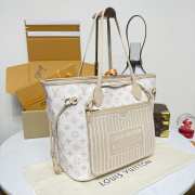 Uubags Louis Vuitton M25665 Neverfull Inside Out MM Bag Dune/Hazelnut Color Canvas 31x28x14cm - 5