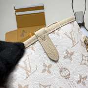 Uubags Louis Vuitton M25665 Neverfull Inside Out MM Bag Dune/Hazelnut Color Canvas 31x28x14cm - 2