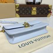 Uubags Louis Vuitton M14547 LV Bloom Bag Azure Blue Calfskin 20x11.5x4cm - 4