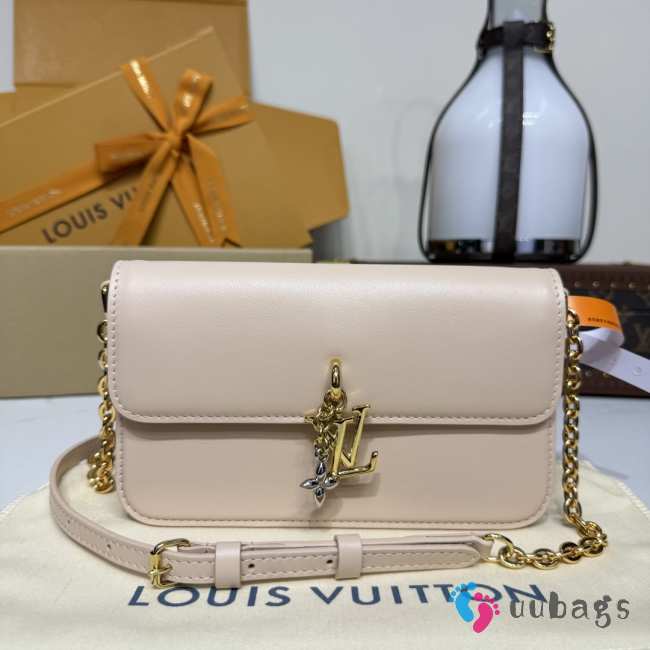 Uubags Louis Vuitton M14581 LV Bloom Bag Cream Macchiato Calfskin 20x11.5x4cm - 1