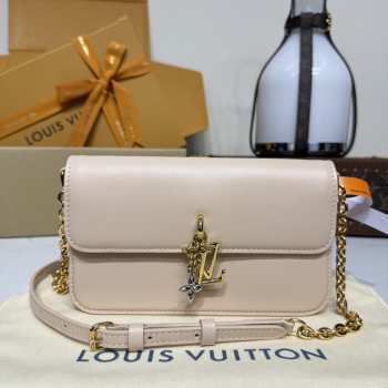 Uubags Louis Vuitton M14581 LV Bloom Bag Cream Macchiato Calfskin 20x11.5x4cm