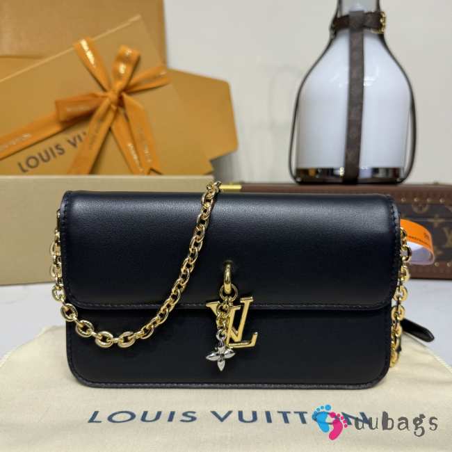 Uubags Louis Vuitton M14564 LV Bloom Bag Black Calfskin 20x11.5x4cm - 1