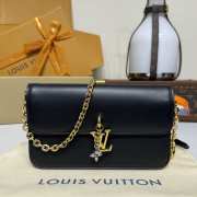 Uubags Louis Vuitton M14564 LV Bloom Bag Black Calfskin 20x11.5x4cm - 1